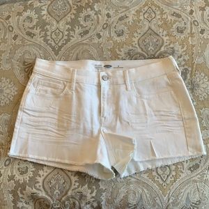 Old Navy White Jean Shorts